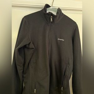 Patagonia R1 fleece zip up jacket, black, Large